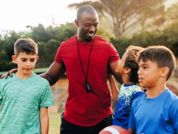 Coach and kids
