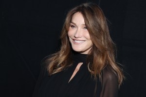 PARIS, FRANCE - SEPTEMBER 26: (EDITORIAL USE ONLY - For Non-Editorial use please seek approval from Fashion House) Carla Bruni Sarkozy attends the Saint Laurent Womenswear Spring/Summer 2024 show as part of Paris Fashion Week  on September 26, 2023 in Paris, France. (Photo by Marc Piasecki/WireImage)