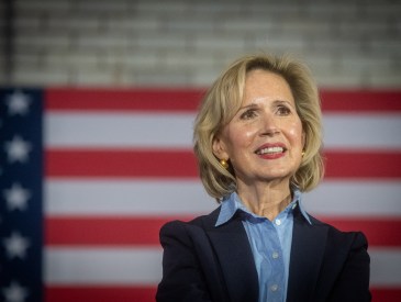 RALEIGH, NC - SEPTEMBER 10: Gwen Walz, wife of Gov. Tim Walz, speaking during an event in Raleigh, N.C., on Monday, Sept. 10, 2024 about issues of reproductive rights in advance of the presidential election.
(Photo by Kate Medley for The Washington Post via Getty Images)