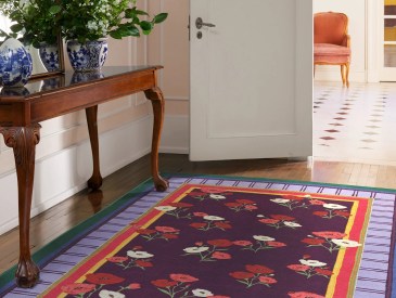 Iris Apfel Ambroeus Royal Plum Rug, Ruggable