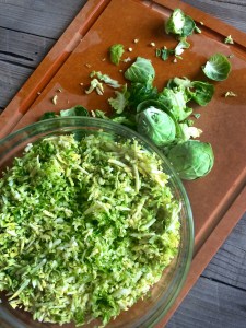 Shredded brussels sprout