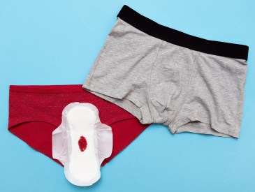 underwear and maxi pad