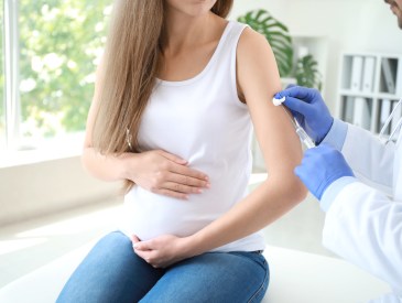 pregnant woman flu shot