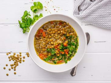 Bowl of lentil soup